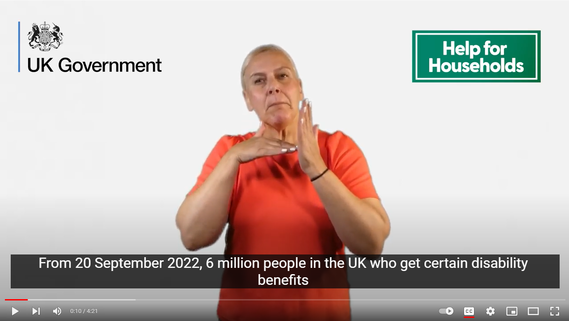 Disability cost of living payment video