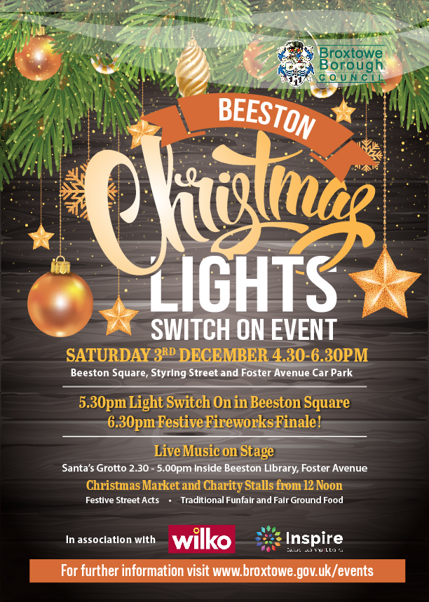 Beeston Christmas Lights Poster