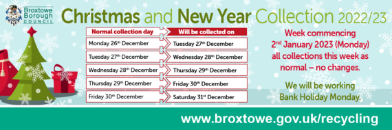 Christmas Bin Collections