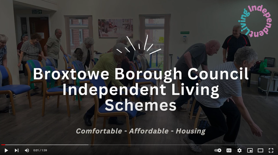 Broxtowe Borough Council IL Video still. Tenants fitness chairs