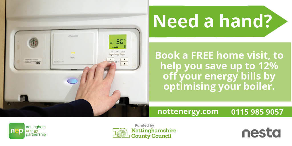 'Book a FREE home visit to help you save up to 12% off your energy bills by optimising your boiler'