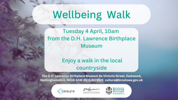 Wellbeing Walk Tuesday 4 April