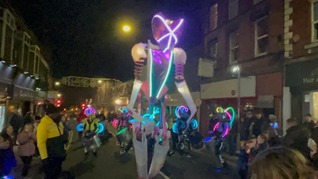 Eastwood Christmas Lights Switch On