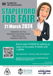 stapleford job fair poster