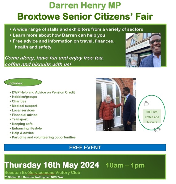 Broxtowe Senior Citizen's Fair Poster