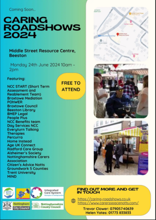 Caring roadshow poster