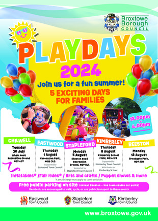 Play Days Poster 2024