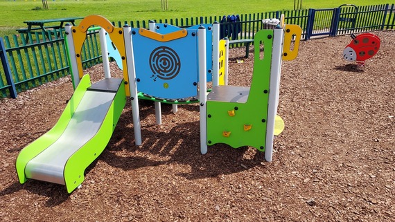 New play equipment at Queen Elizabeth Park
