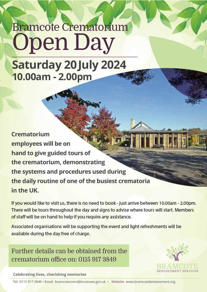 Bramcote Crematorium Open Day 2024