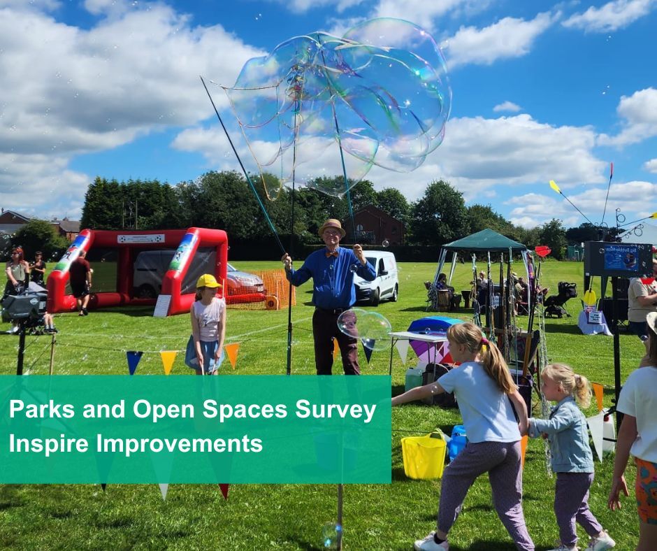 Children playing at Inham Nook Recreation Ground at a Chilwell Play Day