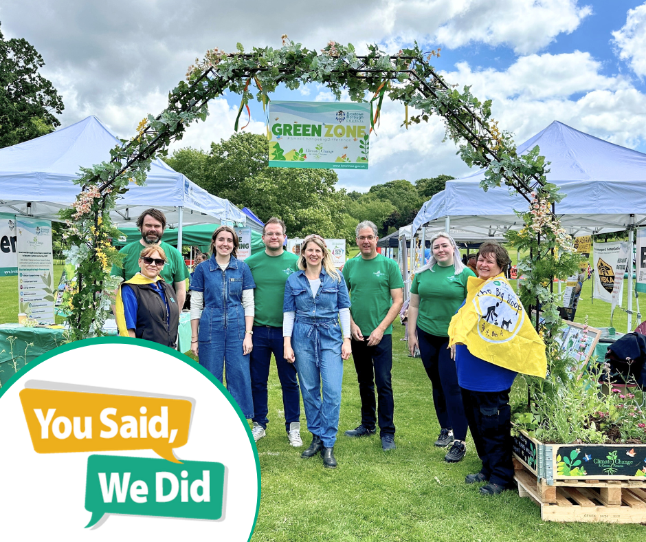 Our Environment and Parks Team at the Green Zone at Hemlock Happening