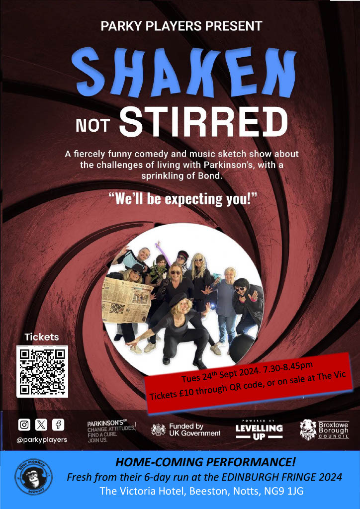 Parky Players present Shaken Not Stirred poster