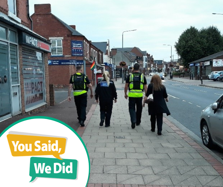 Police officers on patrol