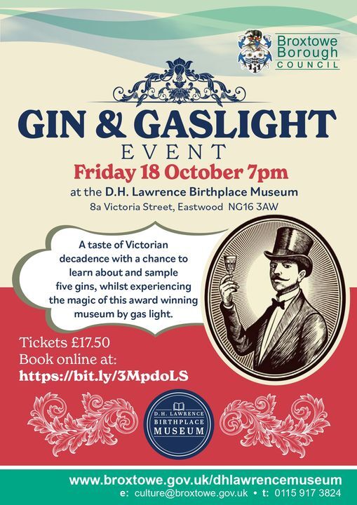 Gin and Gaslight event poster