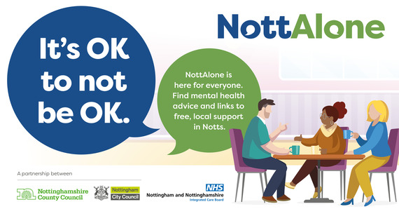 It's ok to not be ok. NottAlone is here for everyone.