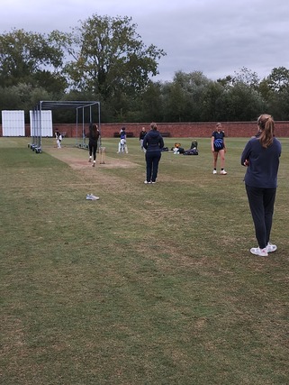 Attenborough CC Cricket Nets group practice