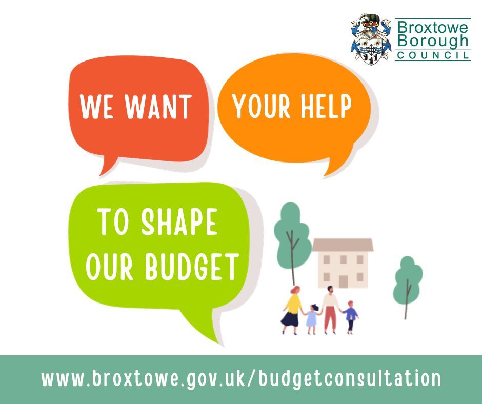 Broxtowe Budget Consultation poster