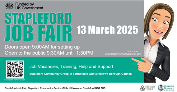 Stapleford Job Fair March 2025 Poster