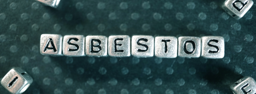 asbestos spelt out in cube letters