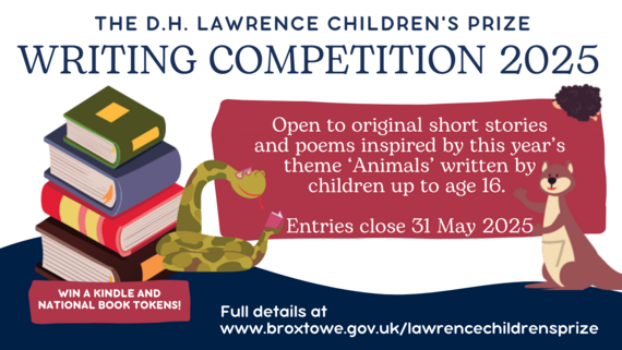 D.H. Lawrence Writing Competition banner