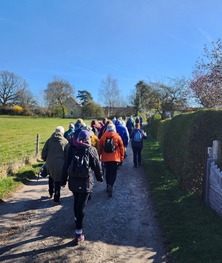 Walkers on the April well being walk