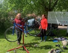 Dr Bike repairs at Green Festival 2023