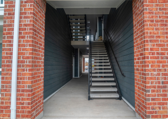 Empty stairway