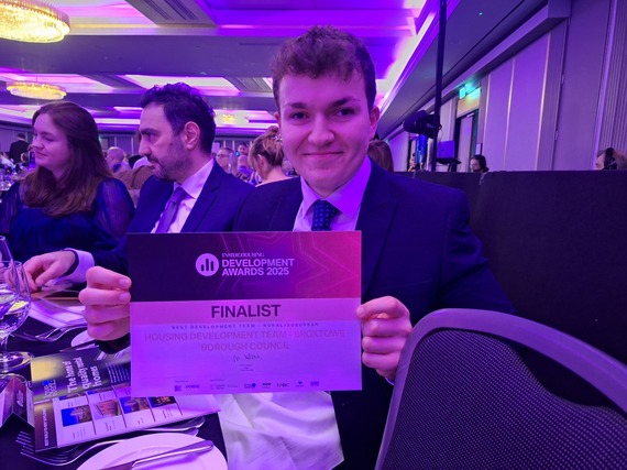 Jack from the Housing Development Team at the awards