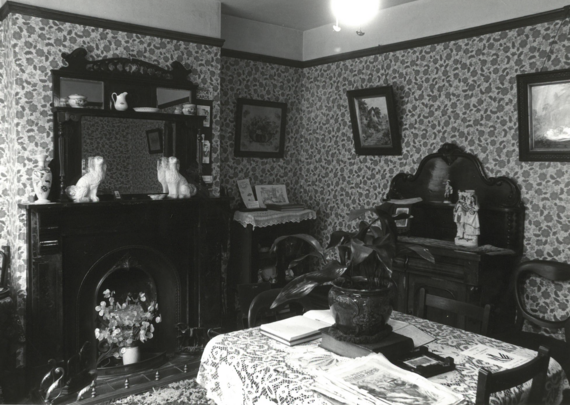 An image of the Parlour at the D.H. Lawrence Birthplace Museum shortly after opening