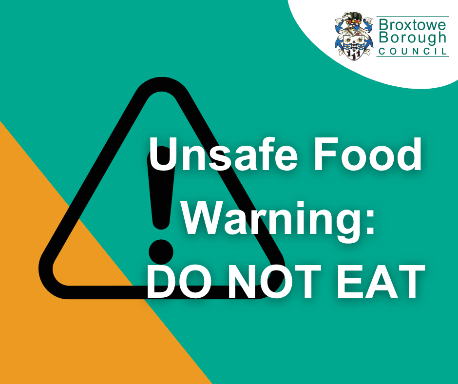 Warning graphic stating that there's a warning for potentially unsafe food