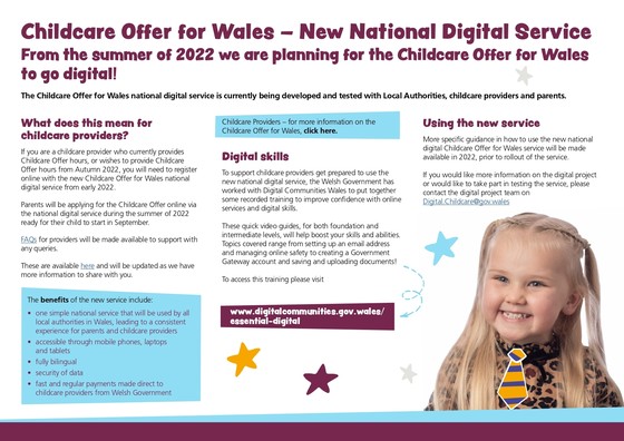 Poster Childcare Offer Digital Service