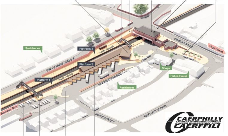 Artist's Impression Caerphilly Transport Interchange