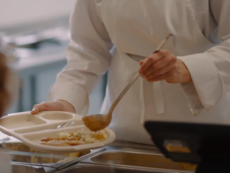 School meal close up 