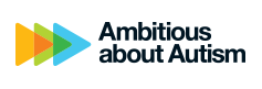 Ambitious about Autism logo with 3 arrows