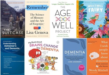 a collection of books on the theme of dementia