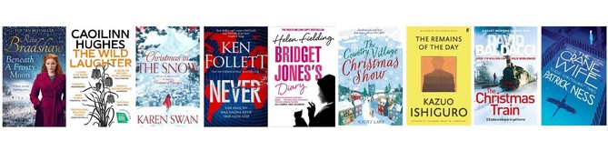 the collection of books for this months Cambridgeshire Reads, Cambridgeshire Listens