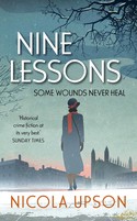 The book cover for Nine Lessons by Nicola Upson