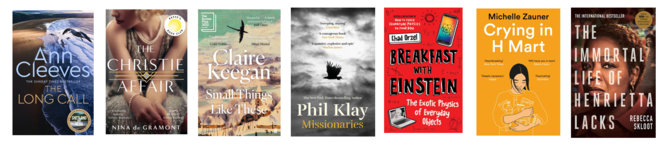 Cambridgeshire Reads covers  March titles