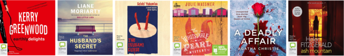 Book covers of Cambridgeshire Listen selection for June