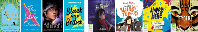 Book covers of Cambridgeshire Junior Listen and Reads selection for June