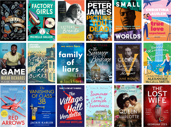 Book covers showing a selection of new books for June