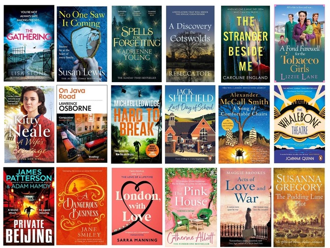 Book covers showing a selection of new book choices for September