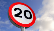 20 miles per hour sign