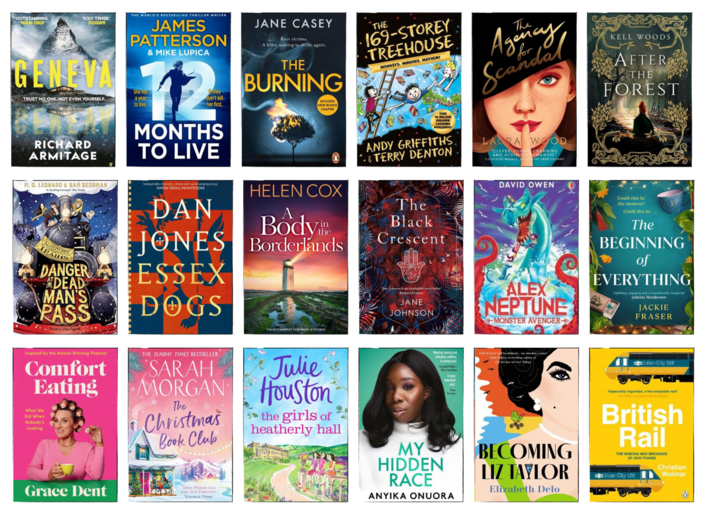Covers of a Selection of New Books for November