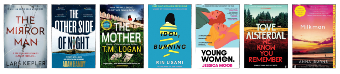 Book covers of Cambridgeshire Reads and Listens for April