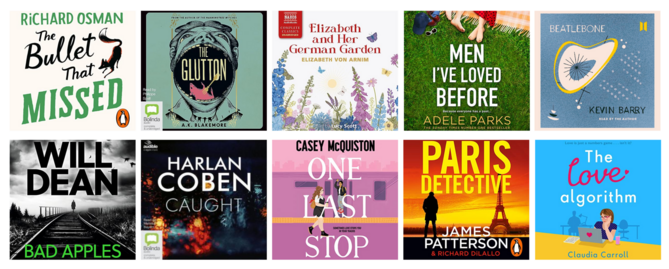 Book covers of Cambridgeshire Listens for June