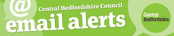 Central Bedfordshire Council email alerts