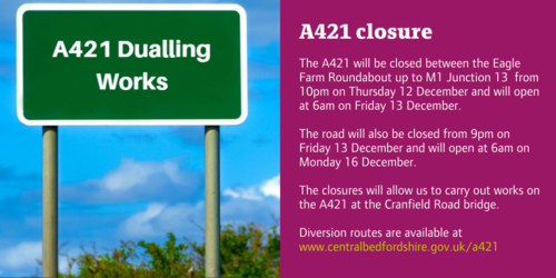 A421 closures