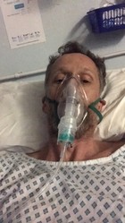 Simon in hospital