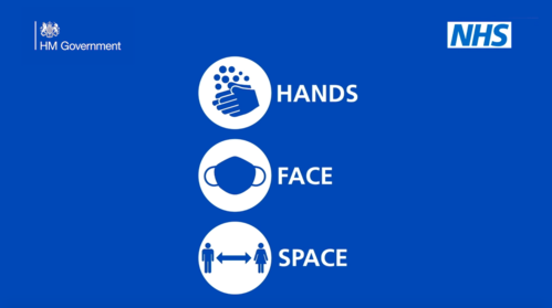 Hands face space